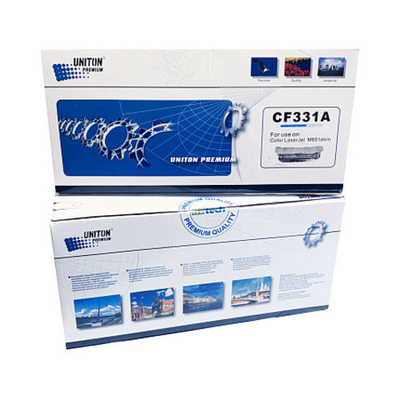 Картридж UNITON, аналог HP CF331A (654A) для Color LJ M651 голубой (15K)