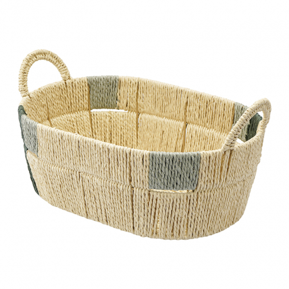 Корзина плетеная овальная Bodhran Sage из коллекции Ethnic | размер S