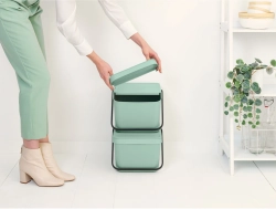 Brabantia Контейнер для мусора Sort & Go 20л для сортировки Jade Green 277764