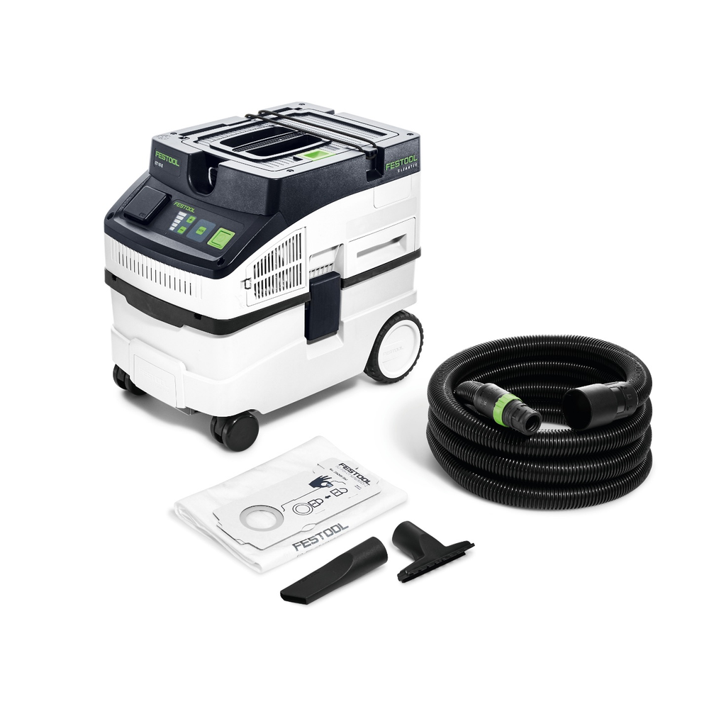 ОСЕНЬЮ ВЫГОДНО ХИТ! Пылеудаляющий аппарат FESTOOL CLEANTEC CT 15 E, Объем резервуара 15 л, пылесборника 12,5 л, для уборки пыли, грязи и жидкостей 578327