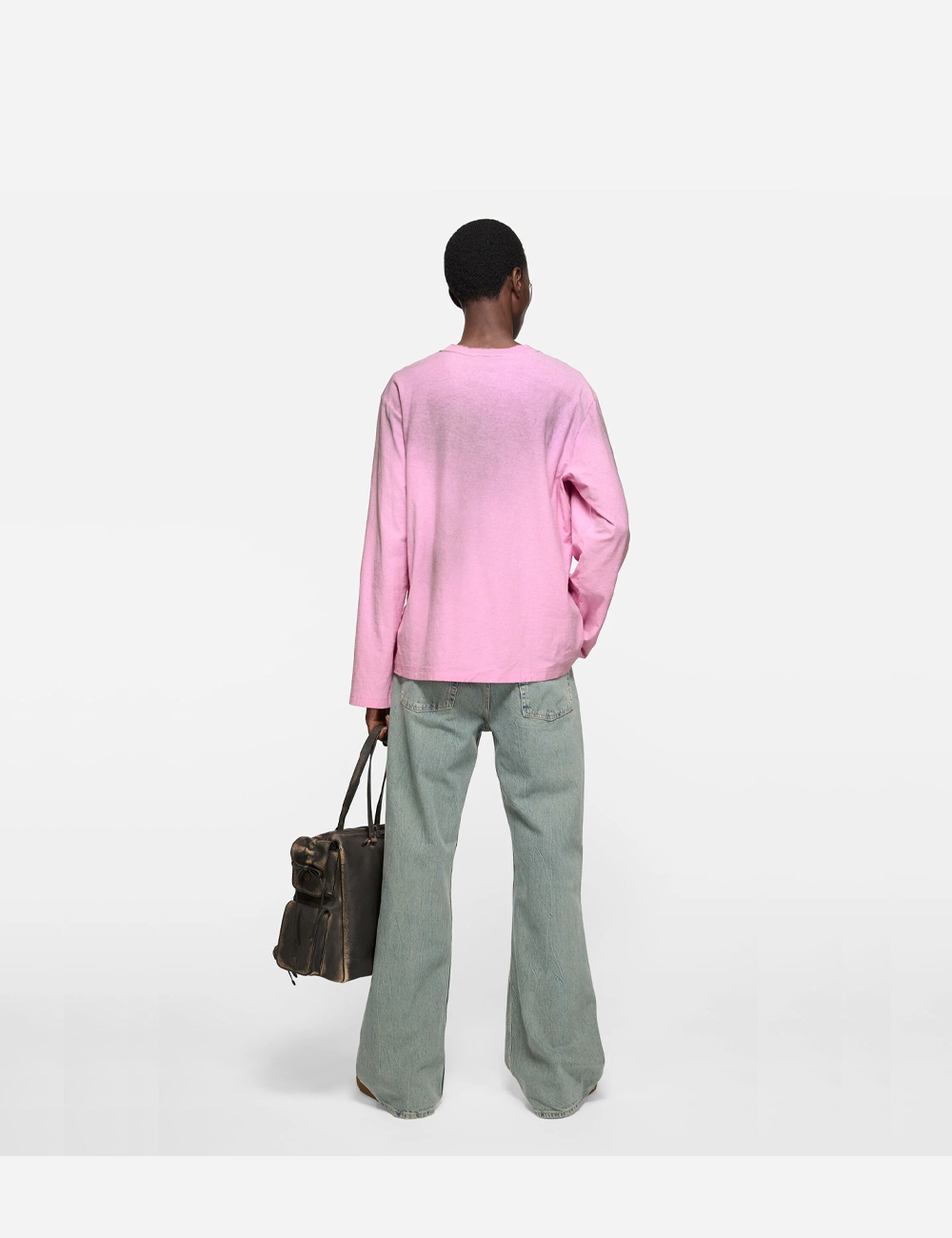 Acne Studios Logo Long Sleeve T-shirt "Pink" (FN-UX-TSHI000016)