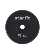 Диск чугунный STARFIT BB-204 d=26 мм, черный, 5 кг