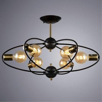 Потолочная люстра 6*Е27 A1963PL-6BK чёрный Glasgow Arte Lamp
