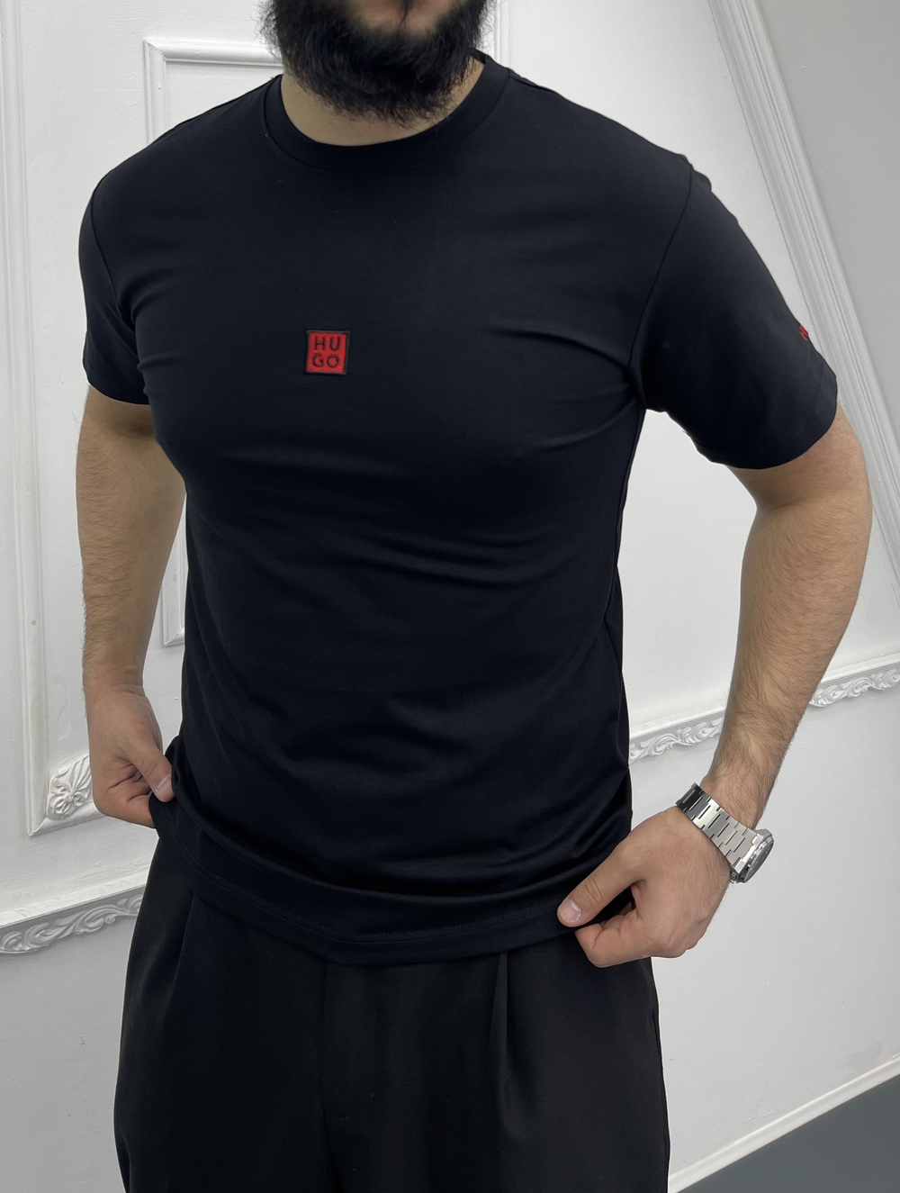 Футболка Hugo Boss #82150 (чёрн.)