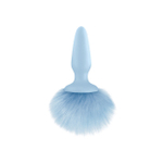 Анальная пробка с голубым заячьим хвостиком Bunny Tails - Blue (Цвет: голубой)