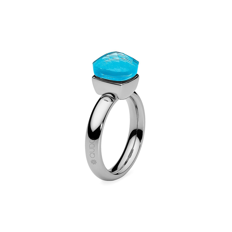 Кольцо Qudo Firenze dark aquamarine 16.5 мм 610896/16.5 BL/S размер 16,5