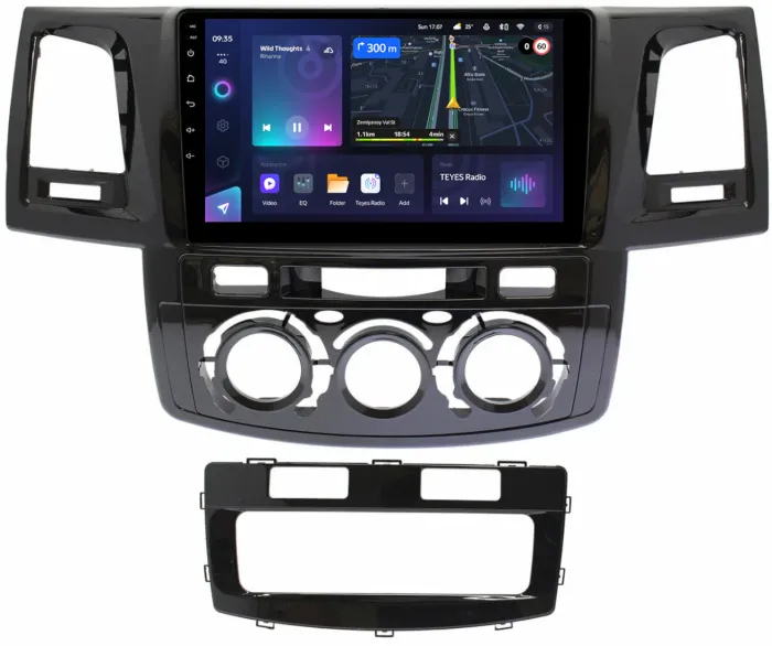 Магнитола для Toyota HiLux 7 2011-2015 - Teyes CC3 Android 10, Быстрая, CarPlay, SIM-слот