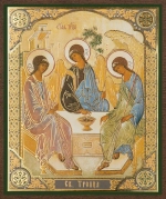Икона "Святая Троица" 10х12 на МДФ-6 (1012-1420)