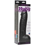 Черная насадка-фаллоимитатор Hung - 30,7 см. (Цвет: черный)