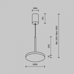 Подвесной светильник Maytoni Plato P076PL-L12W4K-BS