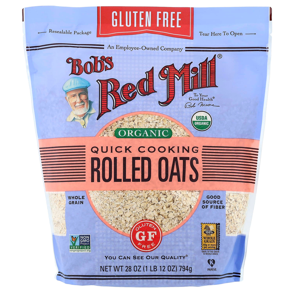 Bob's Red Mill, органическая овсяная каша быстрого приготовления, 794 г (28 унций)