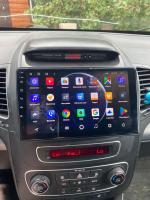 Магнитола для KIA Sorento 2 XM 2012-2020 c экраном климата снизу (рамка-накладка) - Airok RM-2301 Android 12, SIM-слот