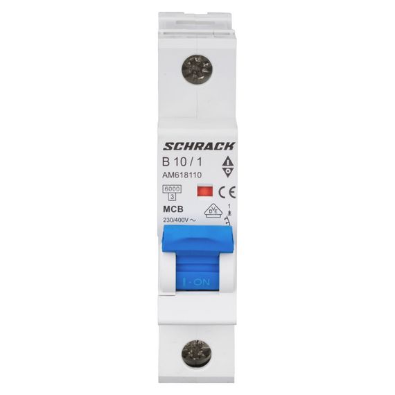 Автоматический выключатель Schrack Technik 1P B 10A 6kA Amparo AM618110--