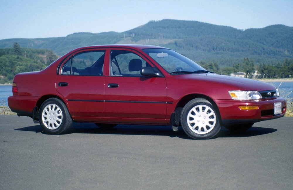 Порог Toyota Corolla E100 1992-1997 Полный профиль (0,8мм) седан, хэтчбек