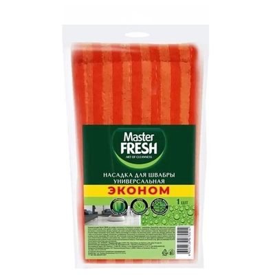 Насадка для швабры универсальная Master FRESH ЭКОНОМ (микрофибра бархат) , 1 шт