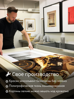 Картина Молнии в небесах модульная 50x70см 2шт.