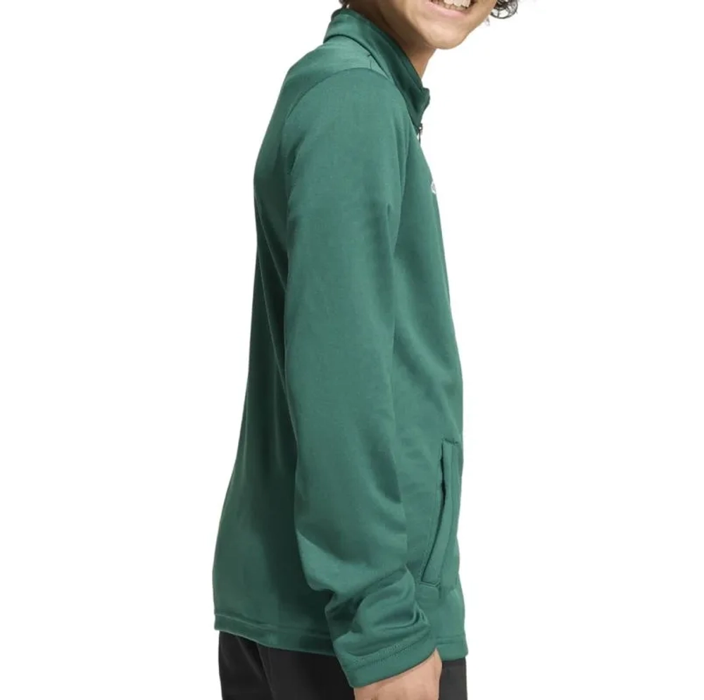 Кофта для мальчика теннисная Adidas Kids Entrada 26 Track - dark green/white