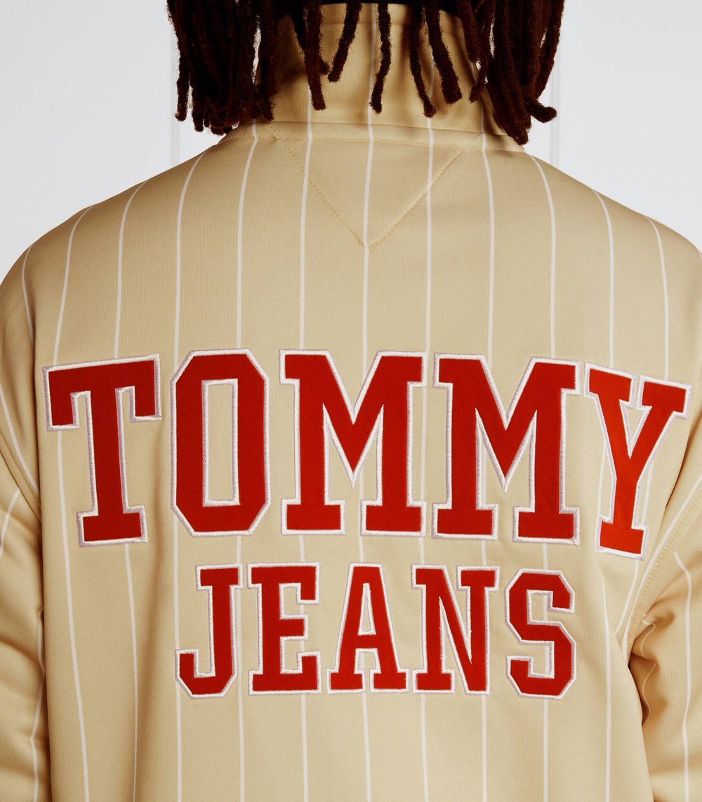 Худи TJM RLX PINSTRIPE TRACK JACKET Tommy Jeans - бежевый(DM0DM16360)