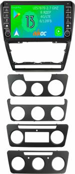 Магнитола для Skoda Octavia A5 2004-2013 - Airoc AB-3202B (черная, кнопки и крутилки), Android 13, Быстрая, SIM-слот, CarPlay