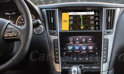 Навигационный блок для Infiniti Q50 (V37) 2014-2021, Q60 (V37) 2016-2021 - Kuberg YF-5-8-7 на Android 9, и