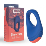 Синее эрекционное виброкольцо 3см Feelz Toys Rrring Dinner Date Cock Ring