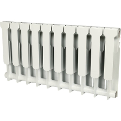 ROMMER Profi BM 350 (BI350-80-80-130) 10 секций радиатор биметаллический (RAL9016)
