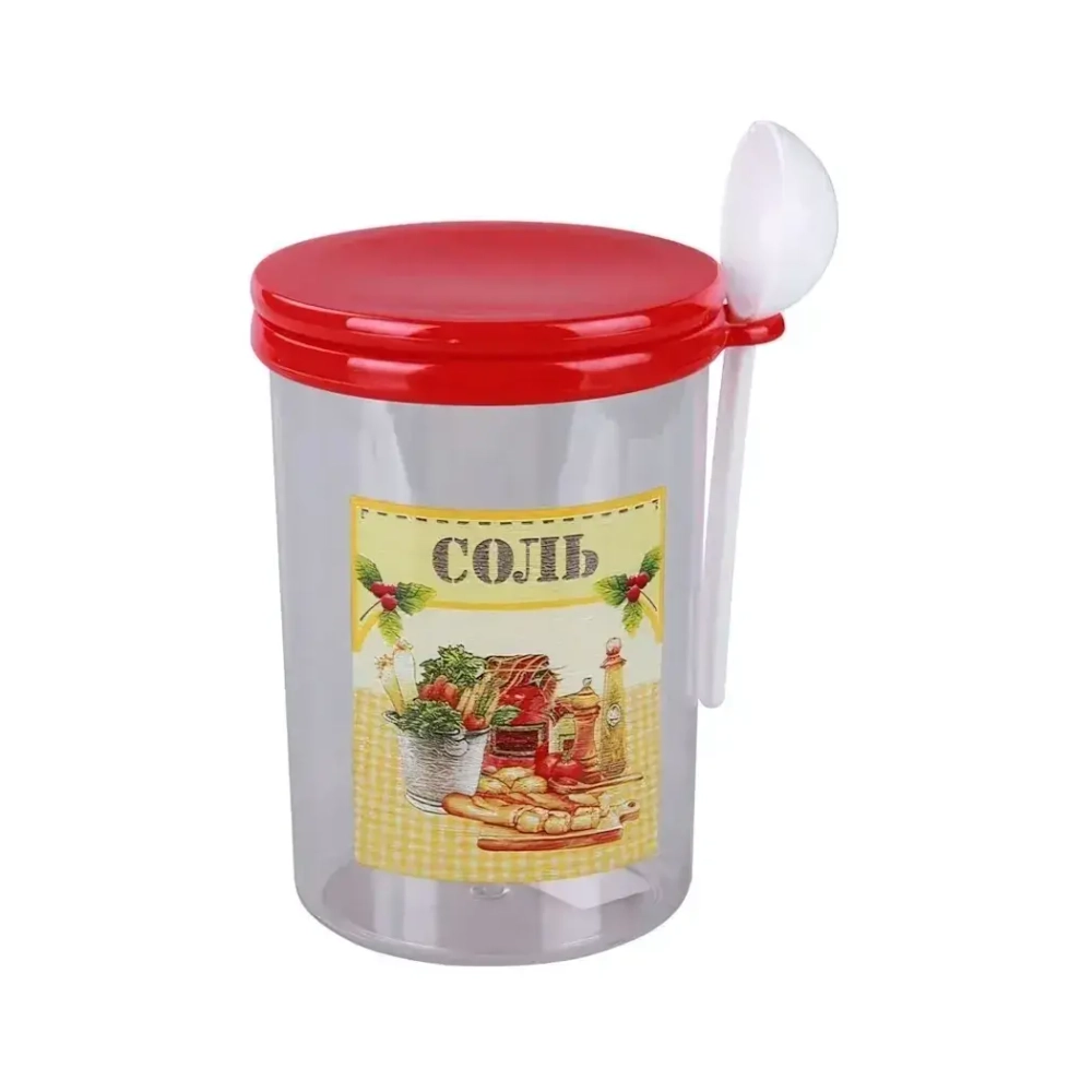 Банка "Ассорти" 1л (соль)(с ложкой)