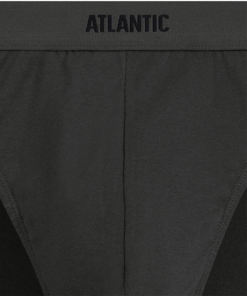 Мужские трусы слипы спорт Atlantic, набор 3 шт., хлопок, хаки + темно-голубые + холодный деним, 3MP-0944