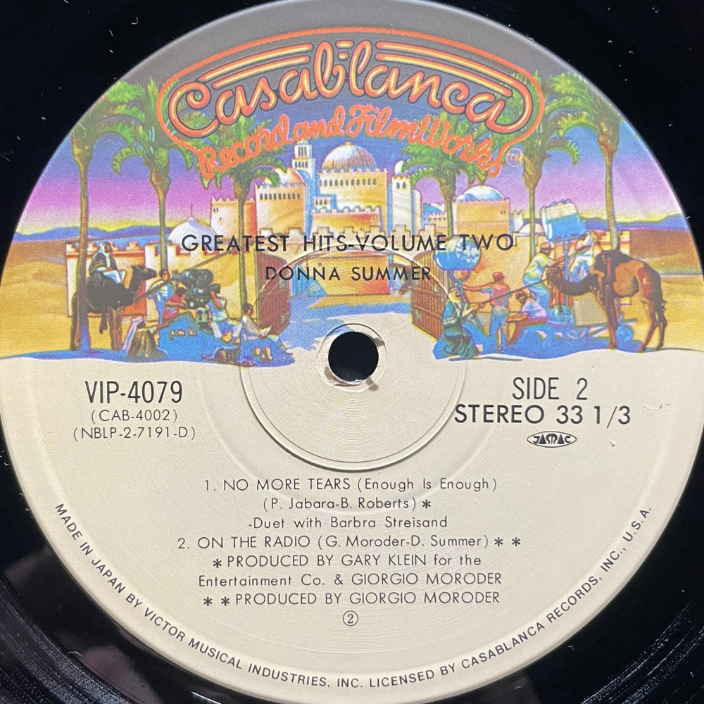 Donna Summer ‎– Greatest Hits - Volume Two (Япония 1979г.)