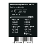 Набор с трещоточной отвёрткой Kraftform Kompakt 838 RA-R M Set 1 WERA 05051061001