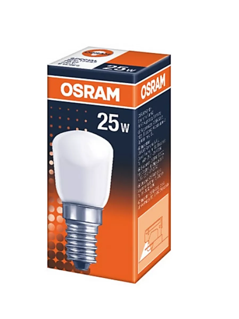 Лампа накаливания для холодильника OSRAM SPC.T26/57 FR 25W 230V E14 4050300323596