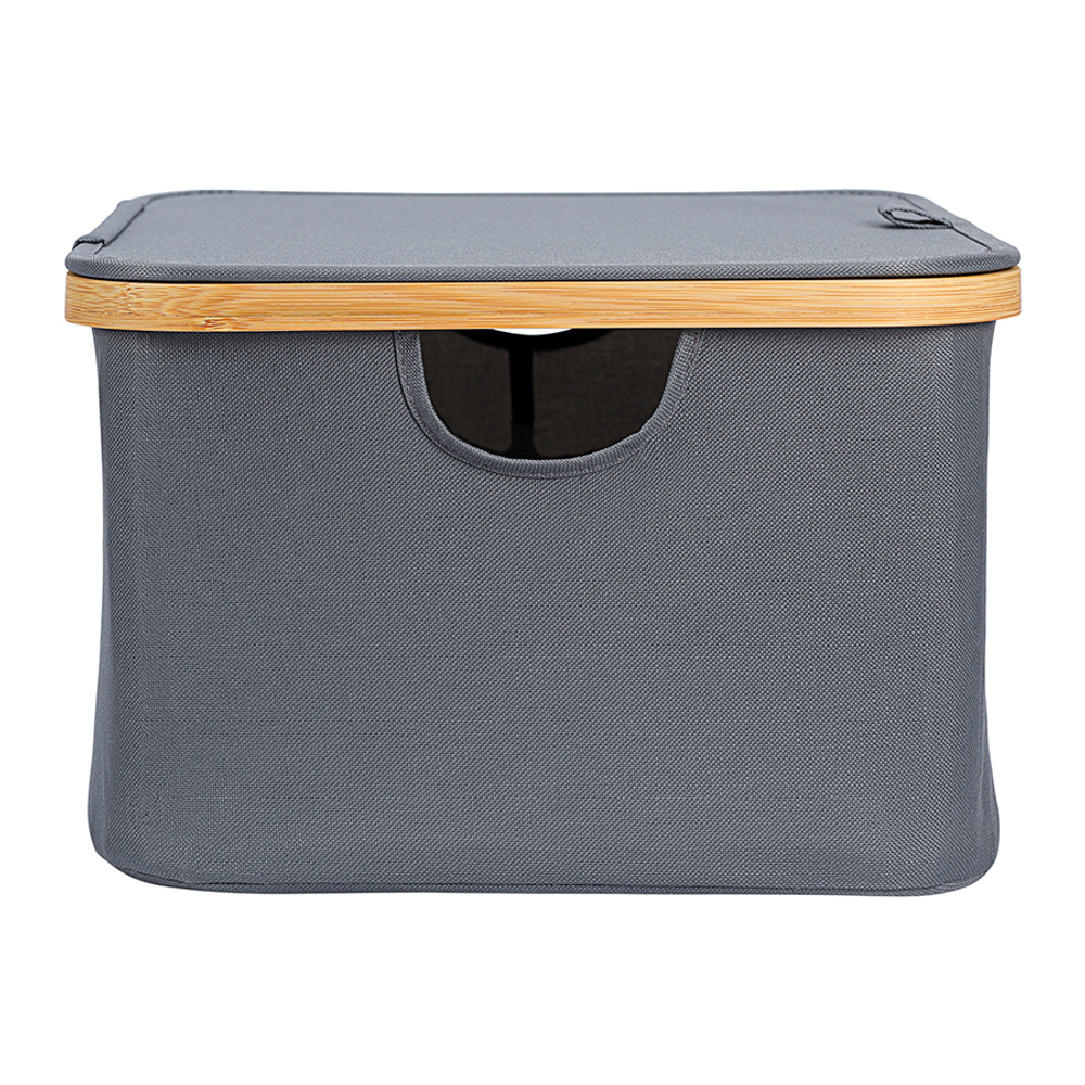 Корзина для белья 40x33x20см Smart Solutions Neat Low серая