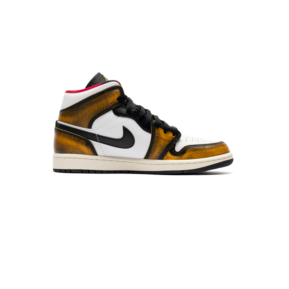 Кроссовки Jordan 1 Mid SE "Orange Wear Away"