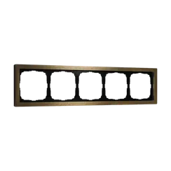 Рамка металлическая на 5 постов Systeme Electric ArtGallery Pure Латунь GAL312205