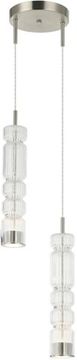 Светильник подвесной настенный LED 24W 3000К 4023/11/02PW никель Up and down Stilfort