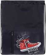 Мешок для обуви ЮНЛАНДИЯ, карман на молнии, 33х42 см, "Original wears", 271056