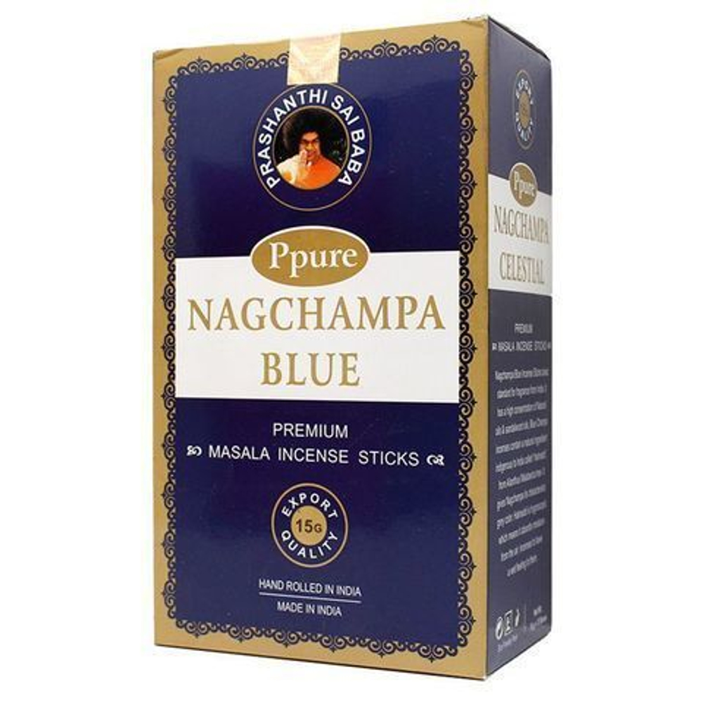 Ppure Nag Champa Blue Celestial Благовоние-масала Голубые небеса, 15 г