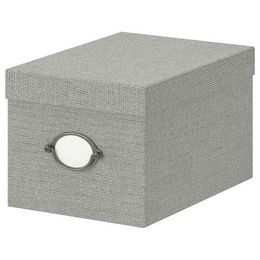 Коробка с крышкой IKEA KVARNVIK (КВАРНВИК), Серый, 18х25х15 см