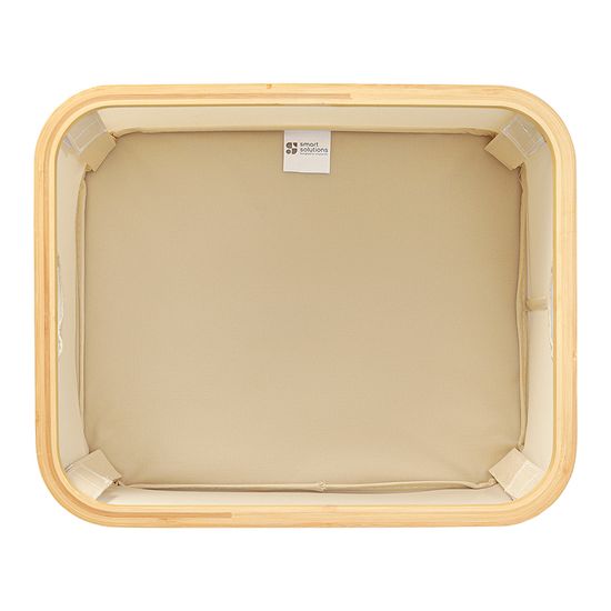 Корзина для белья neat low, 40x33x20 см, молочная
