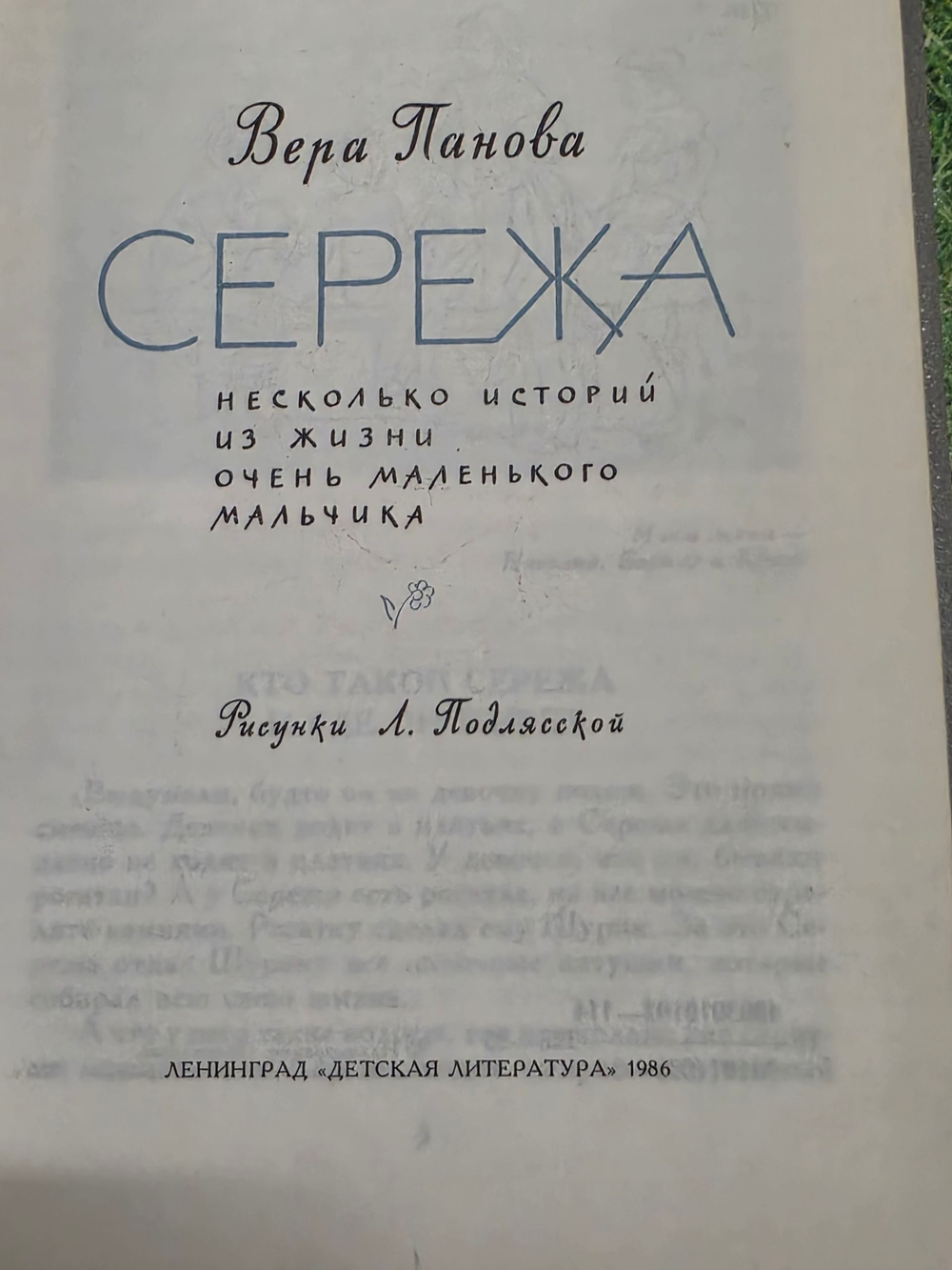 Книга "Сережа"