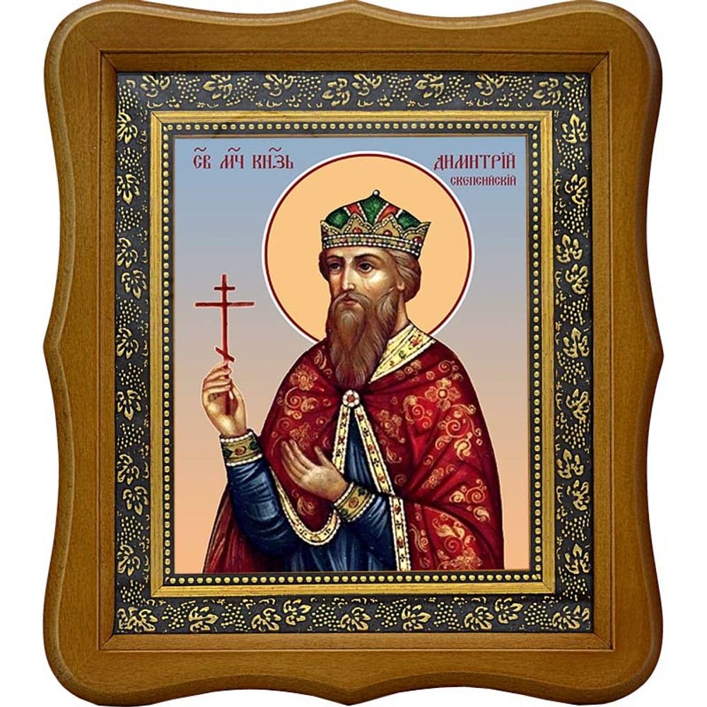 Димитрий Скепсийский (Геллеспонтийский), князь мученик. Икона на холсте.