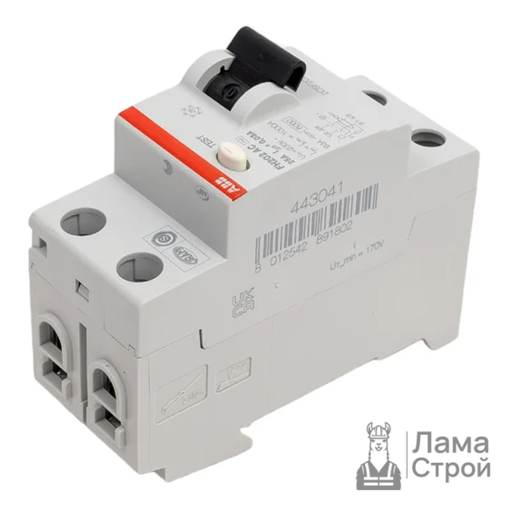 УЗО ABB FH202, 2P, 25 А, 30 мА, AC