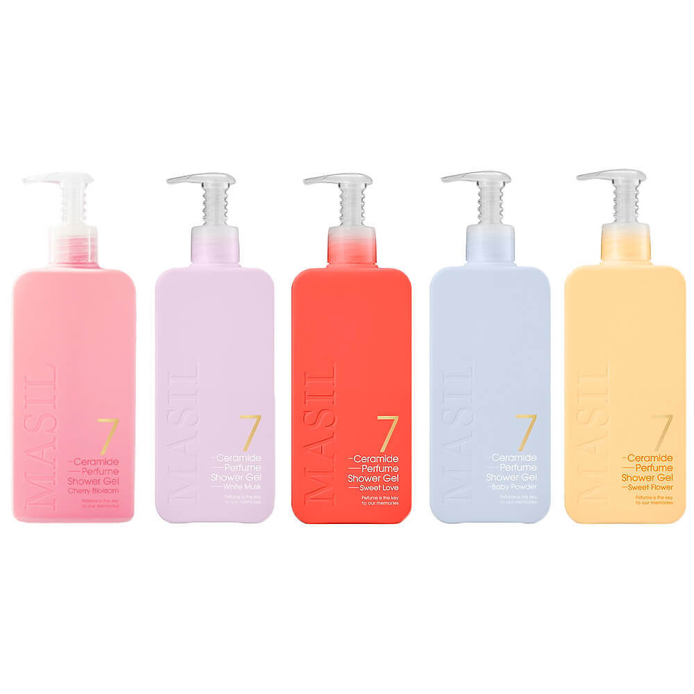 Питательный парфюмированный гель для душа с церамидами Masil 7 Ceramide Perfume Shower Gel White Musk