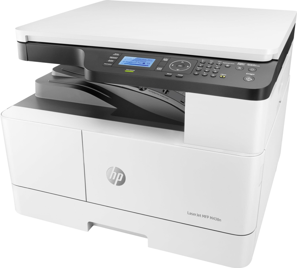 МФУ лазерное HP LaserJet Pro M438n (8AF43A) A3 Net белый/черный