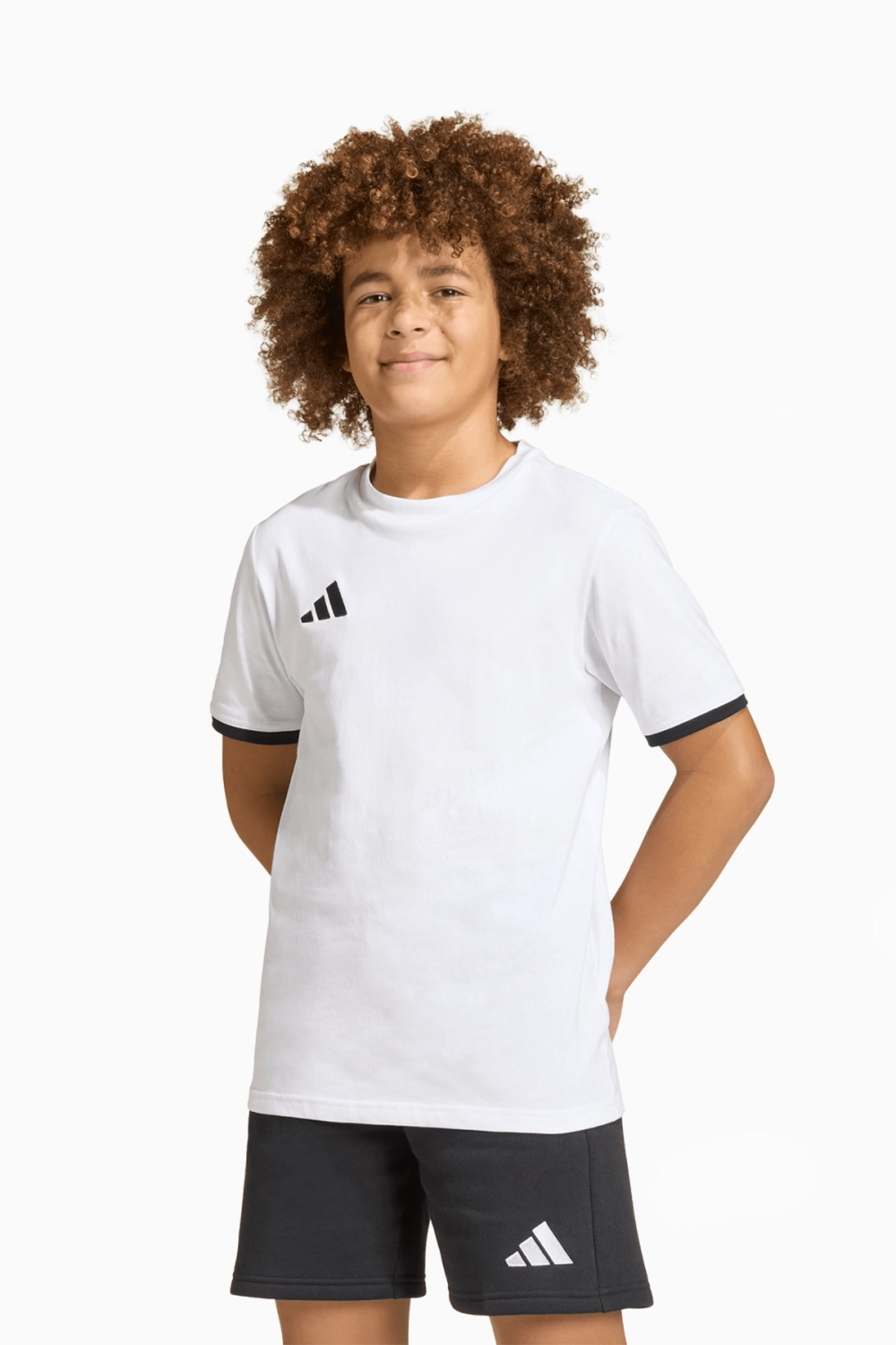 Футболка adidas Entrada 26 Tee Junior - белый