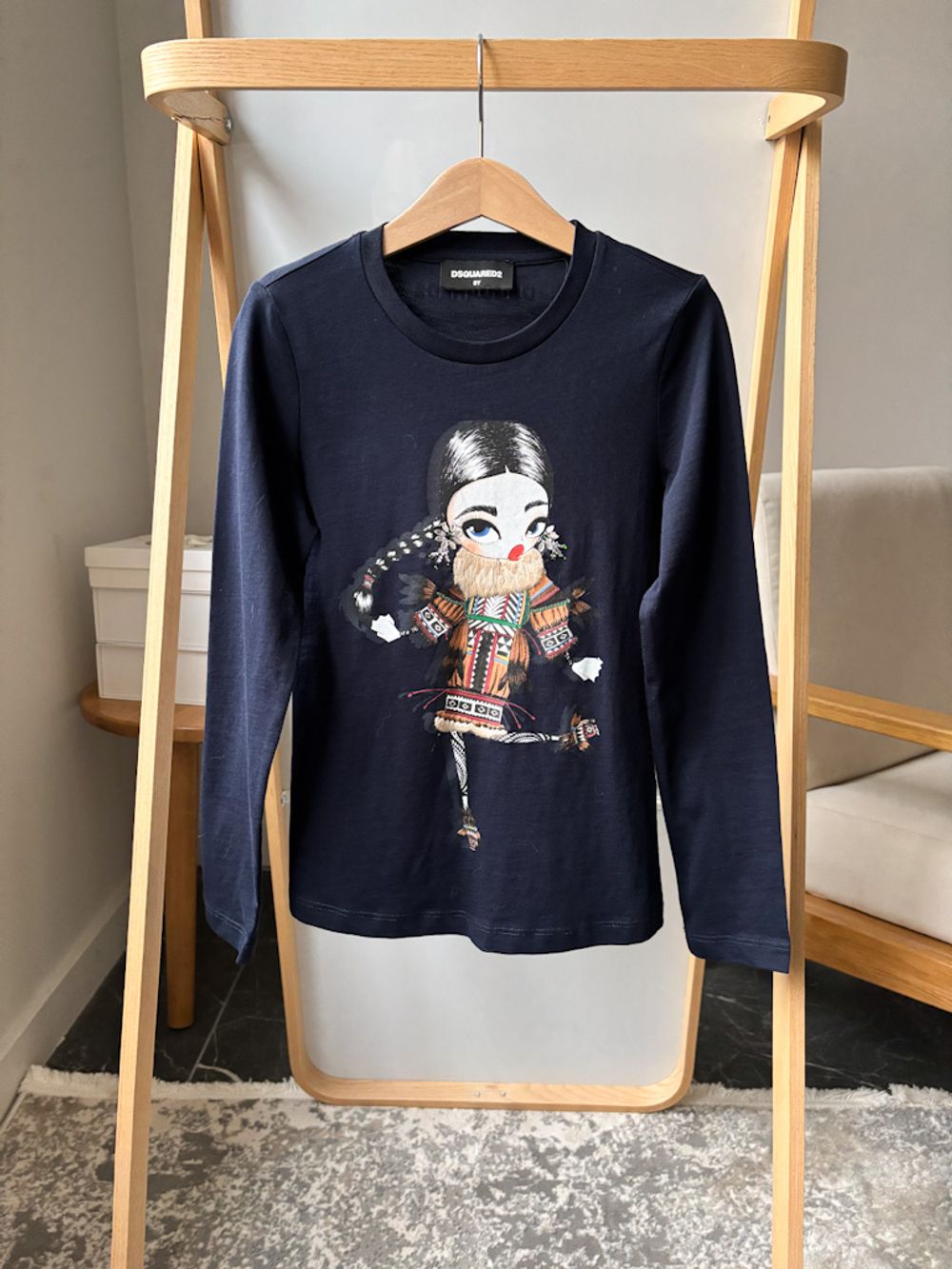 Новый хлопковый лонгслив Dsquared2, 128