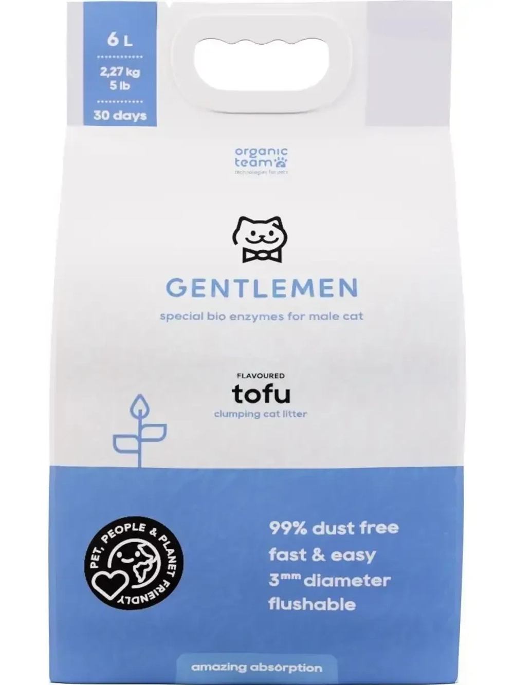 Premium наполнитель для джентльменов, комкующийся, 6 л.