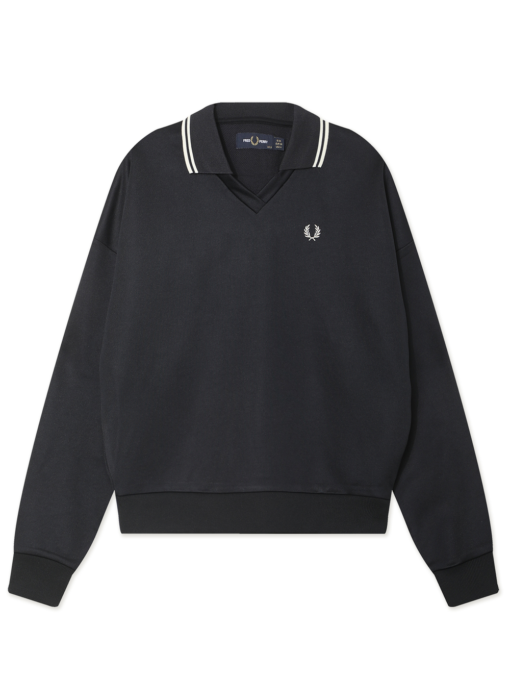 Толстовка Без Капюшона Tipped Open Collar Sweatshirt