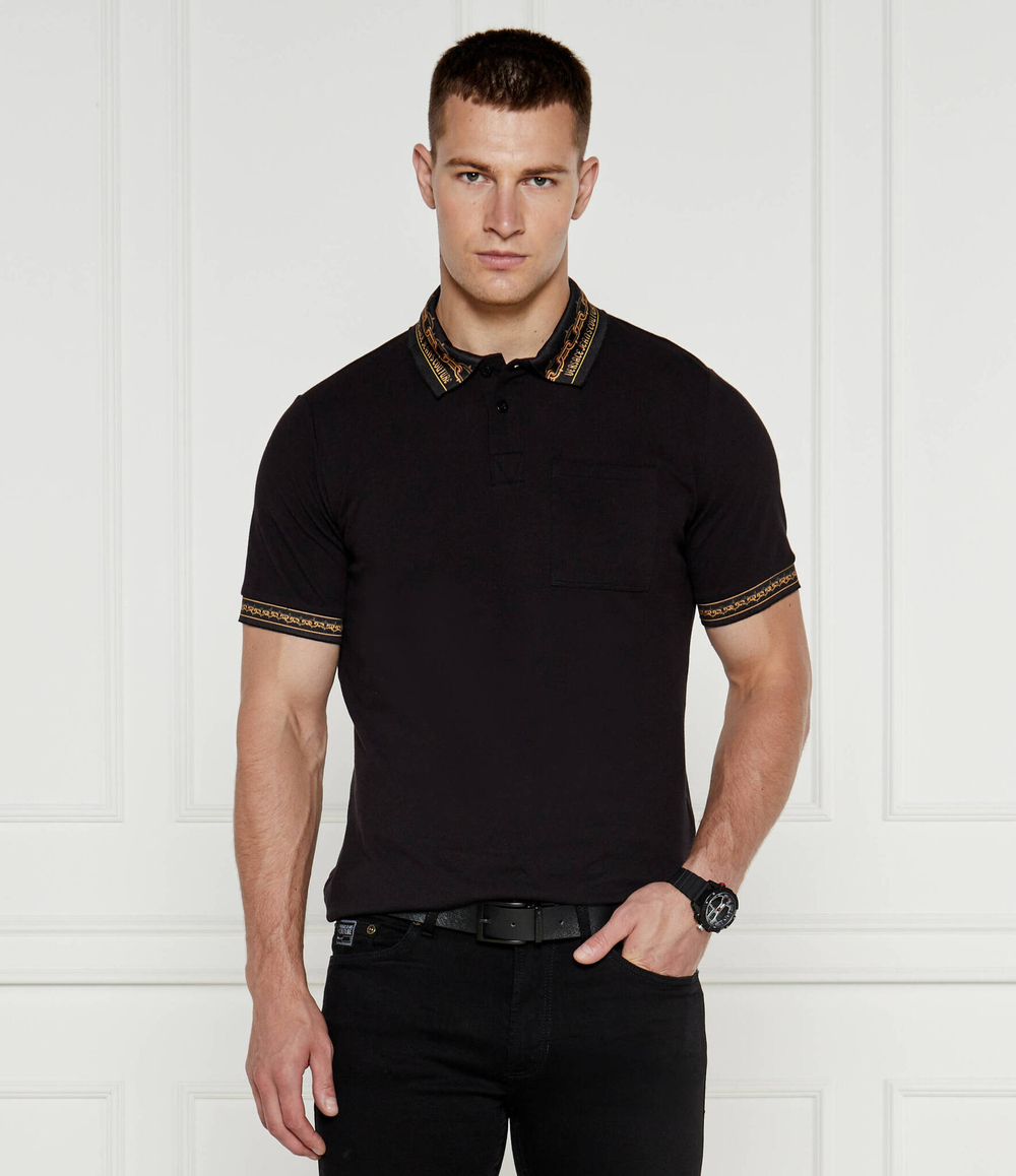Поло Versace Jeans Couture - черный(77GAGT04CJ01T)