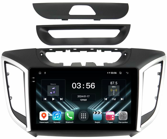 Магнитола для Hyundai Creta 1 2016-2021 - FarCar S280 монитор 9.5" IPS на Android 13, CarPlay
